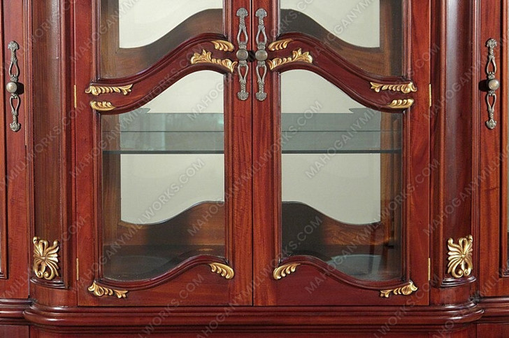 Cherry/Walnut Italian Buffet Hutch