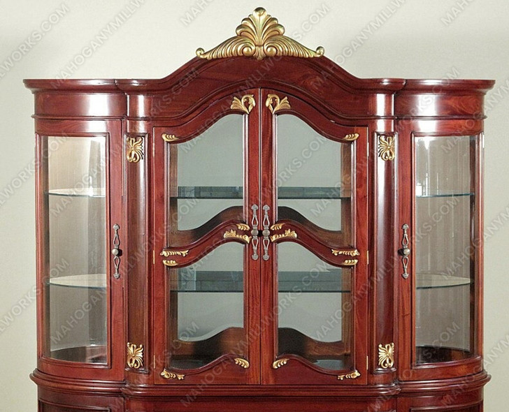 Two Tone Cherry/Walnut China Cabinet