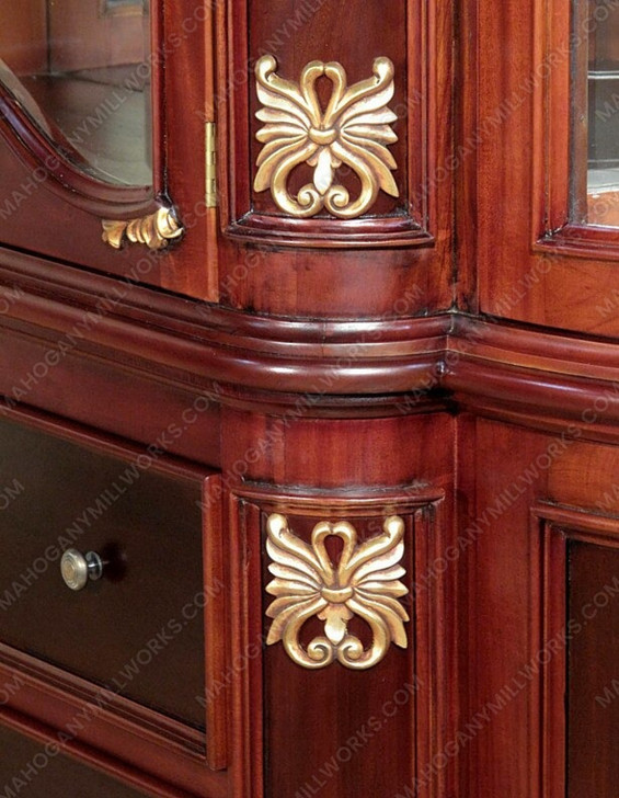 Two Tone Cherry/Walnut China Cabinet