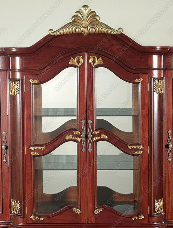 Two Tone Cherry/Walnut China Cabinet