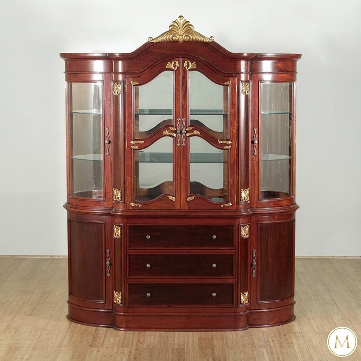 Two Tone Cherry/Walnut China Cabinet