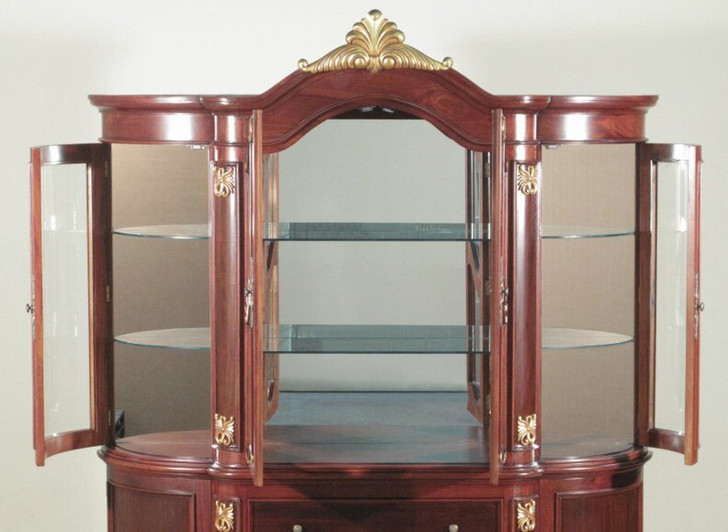Two Tone Cherry/Walnut China Cabinet