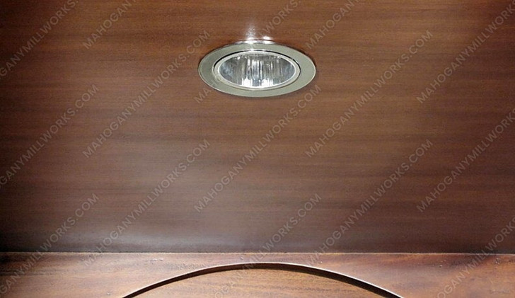 Light Walnut Victorian Curio Display Cabinet