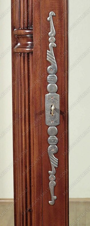 Light Walnut Victorian Curio Display Cabinet