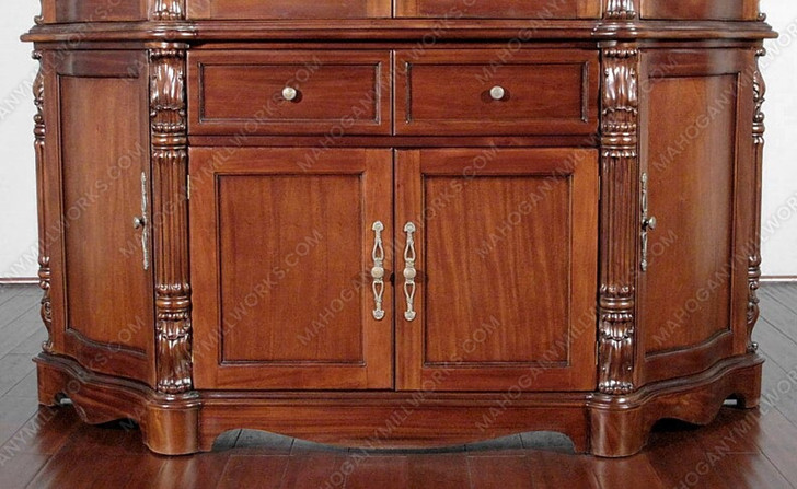 Mahogany China Cabinet Curio Display Cabinet