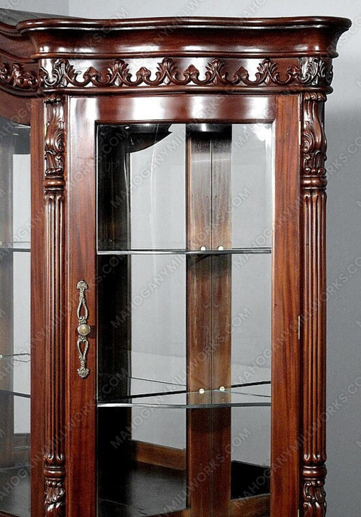 Mahogany China Cabinet Curio Display Cabinet