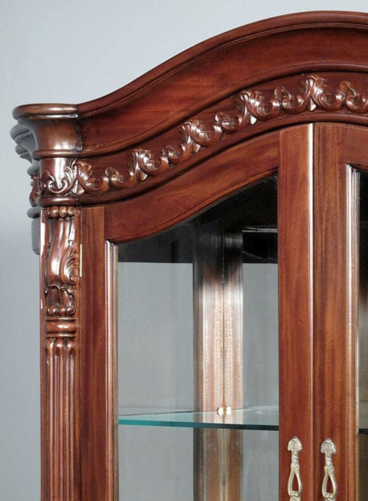 Mahogany China Cabinet Curio Display Cabinet