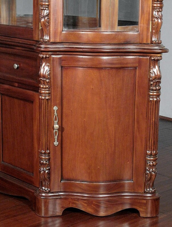 Mahogany China Cabinet Curio Display Cabinet