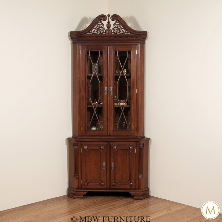 Mahogany Chippendale Corner Cabinet