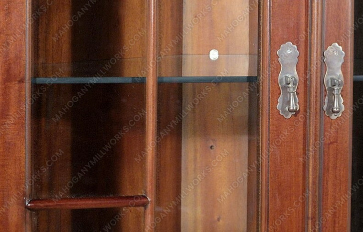 Mahogany Corner Curio Cabinet