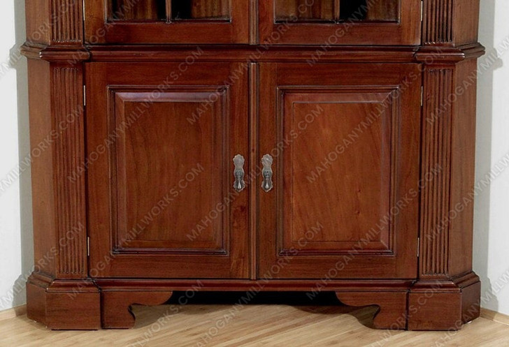 Mahogany Corner Curio Cabinet
