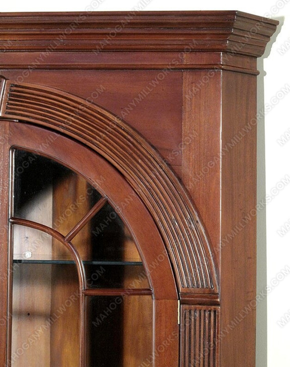 Mahogany Corner Curio Cabinet
