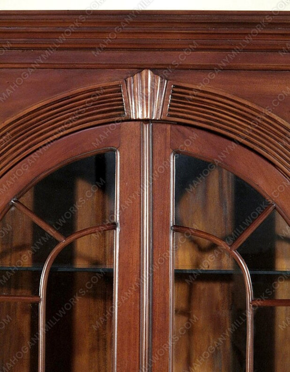 Mahogany Corner Curio Cabinet