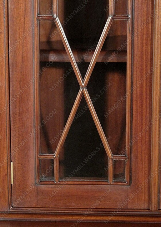 Solid Mahogany 2 Door Corner Cabinet