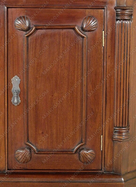 Solid Mahogany 2 Door Corner Cabinet