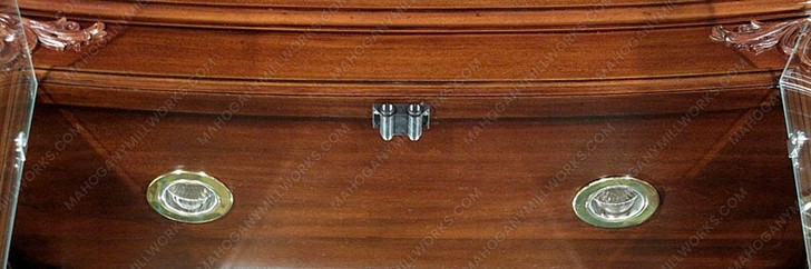 Large 10ft Mahogany Glass Display Cabinet