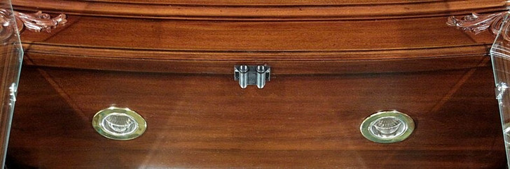 10ft Mahogany/Glass Sectional Display Cabinet