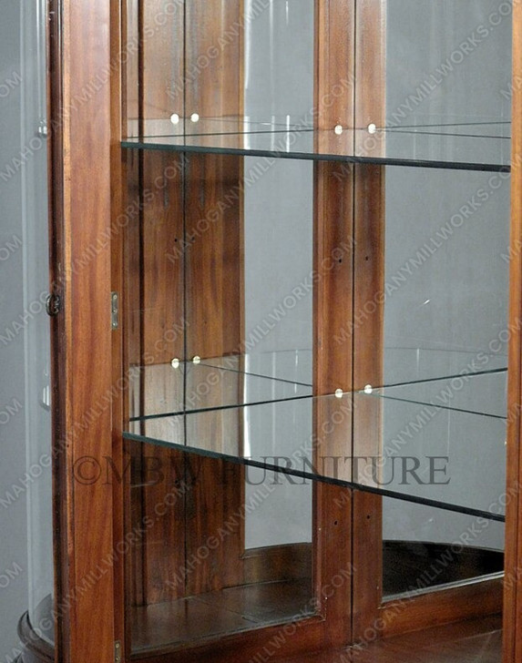 6.5ft W Mahogany Two Tone China Cabinet