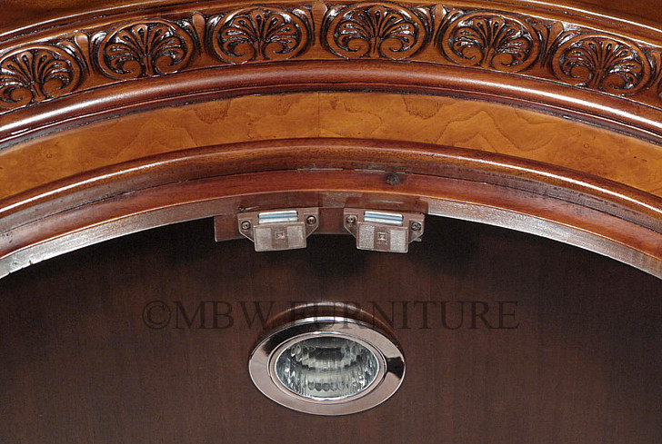 6.5ft Mahogany Two Tone China Cabinet