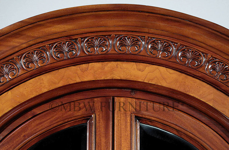 6.5ft Mahogany Two Tone China Cabinet