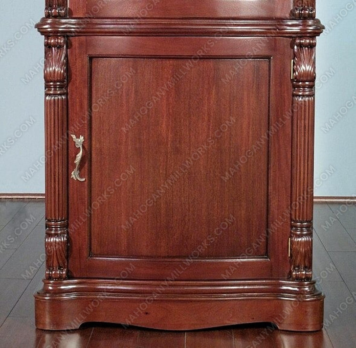 Tall Mahogany Curio Display Cabinet