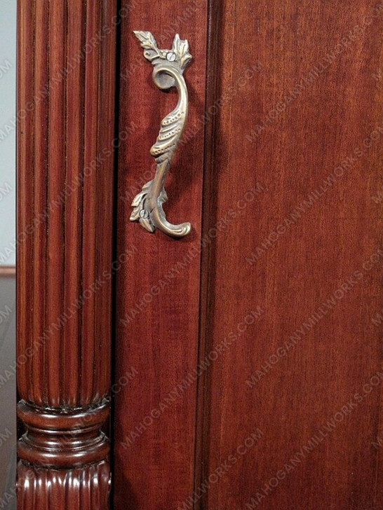 Tall Mahogany Curio Display Cabinet