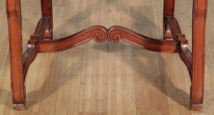 Cherry Black Leather Dining Arm Chair