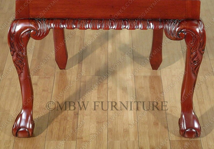 Cherry Finish Chippendale Dining Side Chair