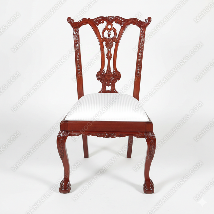 Cherry Chippendale Dining Side Chair