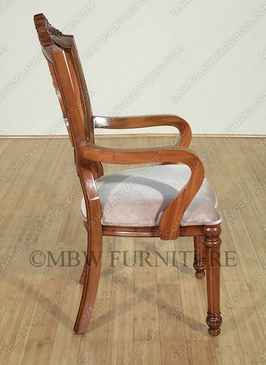 Golden Oak Hepplewhite Dining Arm Chair
