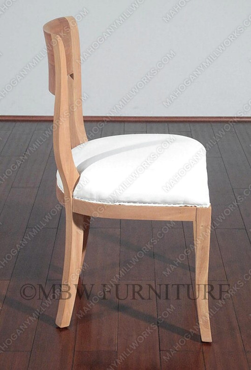 Mahogany Unfinished Regency Muslin Dining Arm Chair