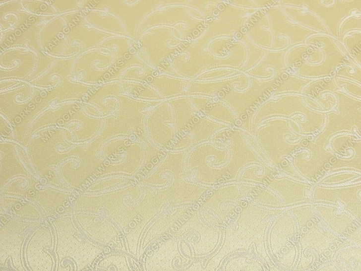 Pair of 2 Solid Dark Cherry Upholstered Cream Dining Side Chairs