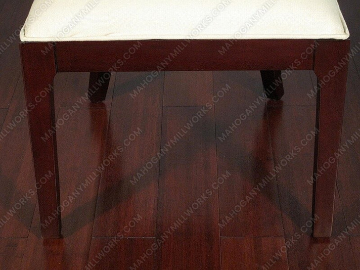 Mahogany Art Deco Curved Back Dining Chairs (2)