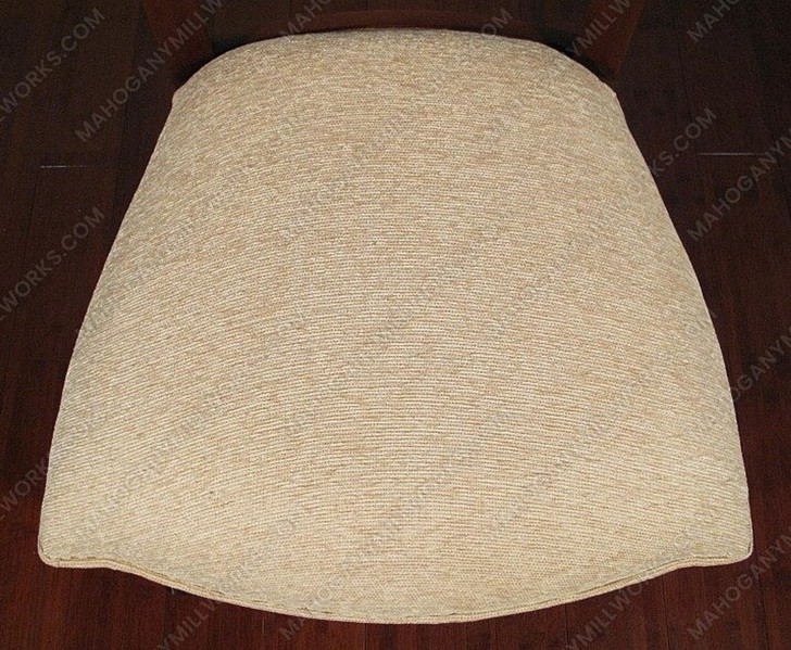 Pair of 2 Solid Mahogany Art Deco Upholstered Dining Side Chairs