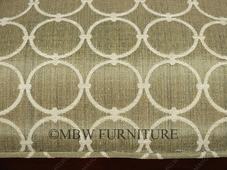 Pair 2 Solid Mahogany Regency Dining Arm Chairs w/ Green Seat