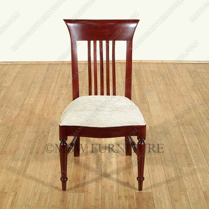 Pair of 2 Tea Brown Regency Dining Side Chairs (2)