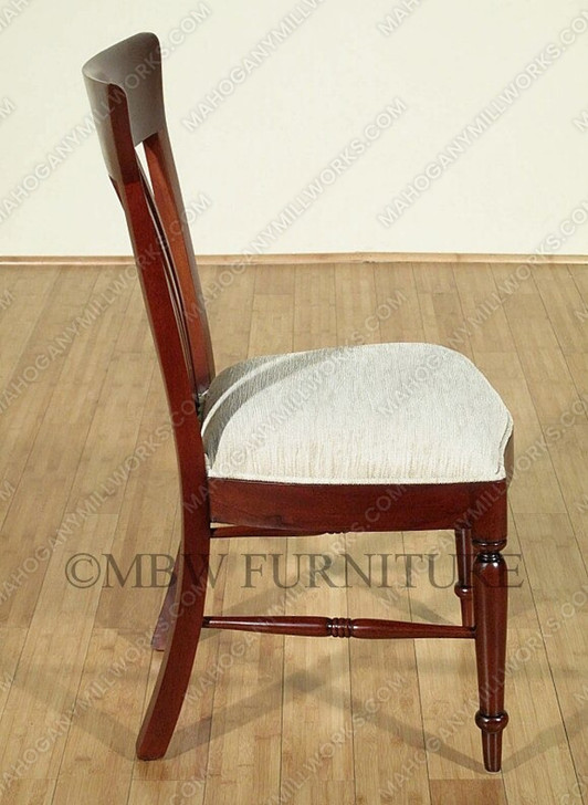 Pair of 2 Tea Brown Regency Dining Side Chairs (2)