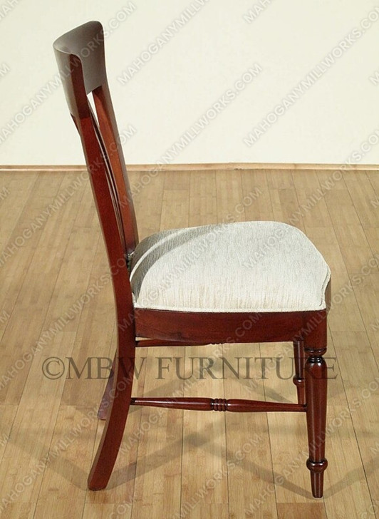 Pair of 2 Tea Brown Regency Dining Side Chairs (2)