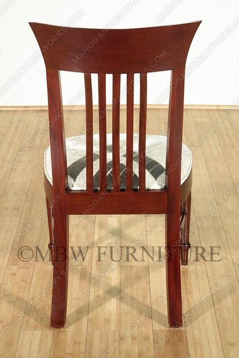 Pair of 2 Tea Brown Regency Dining Side Chairs (2)