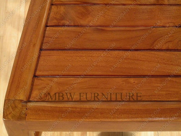 Pair of 2 Teak Mission Side Chairs (2)