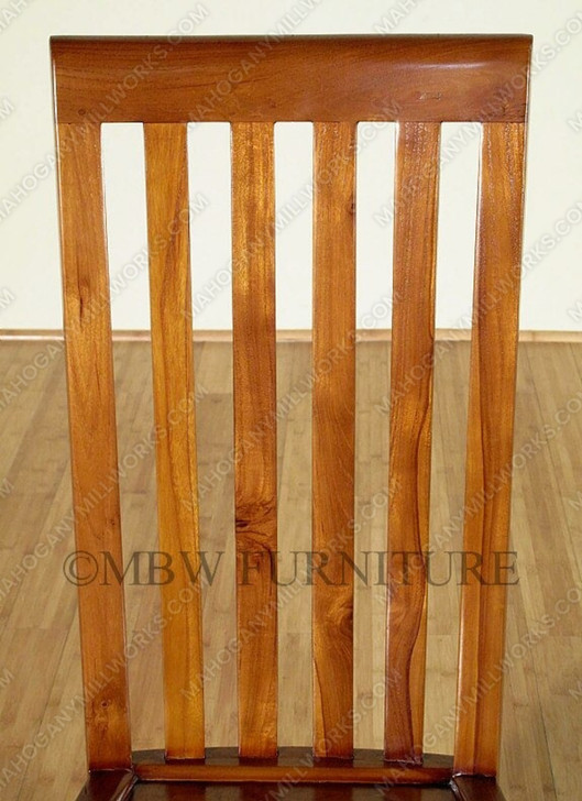 Pair of 2 Teak Mission Side Chairs (2)