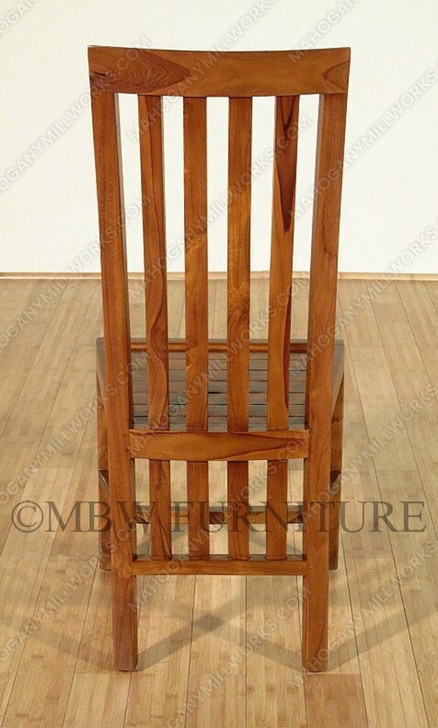 Pair of 2 Teak Mission Side Chairs (2)
