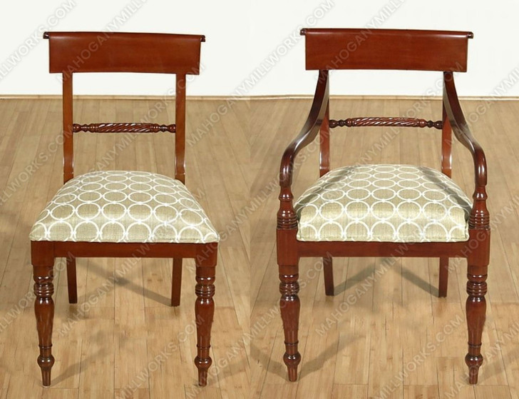 Mahogany Regency Dining Chairs Set (10)