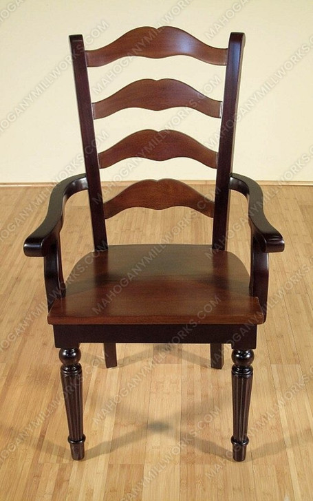 Two-Tone Ladder Back Dining Chairs Set (8)