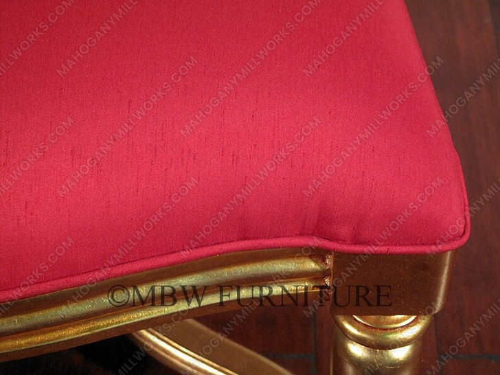 Over-sized Gold French Rococo Occasional Accent Side Chair