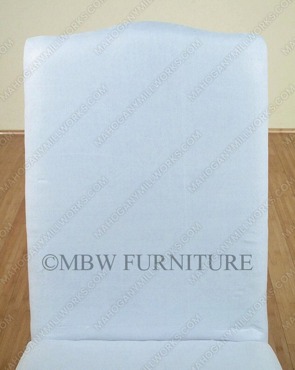 Unfinished Mahogany Parson Muslin Side Chair