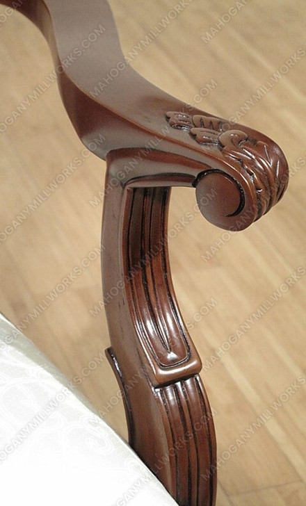 Solid Mahogany Chippendale Dining Arm Chair