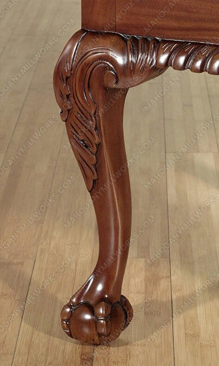 Solid Mahogany Chippendale Dining Arm Chair