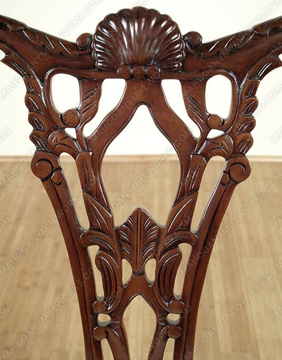 Solid Mahogany Chippendale Dining Arm Chair