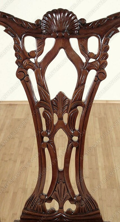 Solid Mahogany Chippendale Dining Arm Chair
